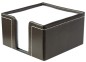 Preview: Zettelkasten mit 500 Blatt Papier CAMBRIDGE Top Grain Rindspaltleder mit heller Kontrastnaht dunkelbraun